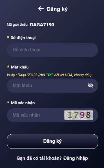 ĐĂNG KÝ ĐÔ